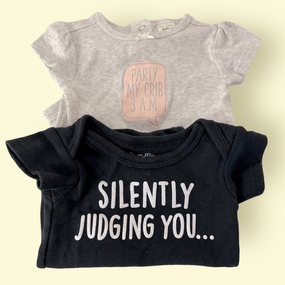 OshKosh B'gosh Other - NWOT. Ironic onesies - set of 2 - 6months